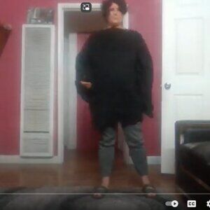 Trees Naturals Black Cape Back Blouse